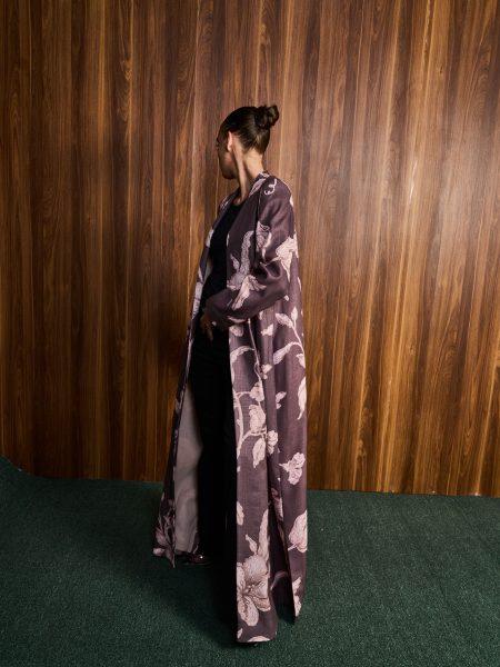 Mocha Bloom Abaya 2