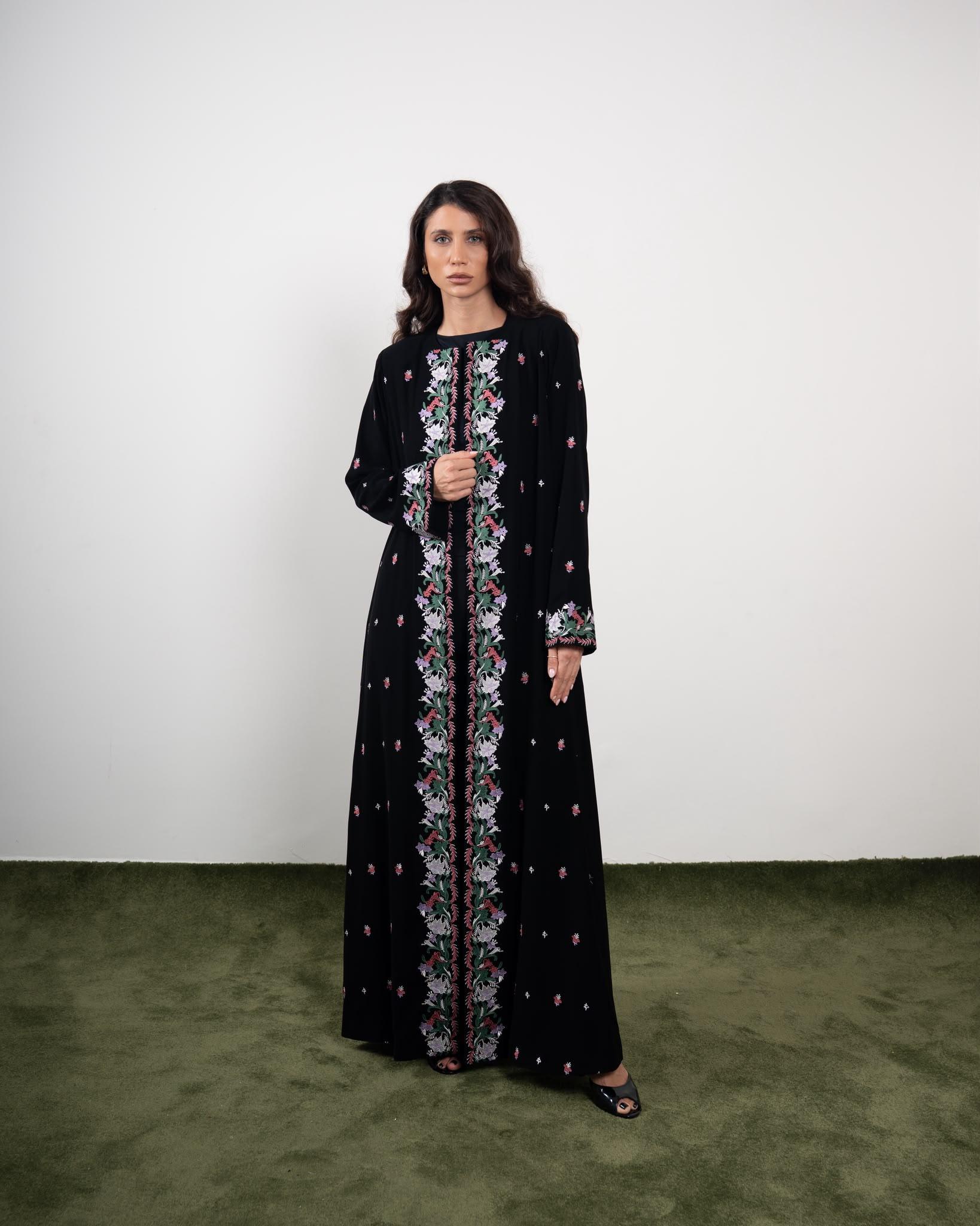 Midnight Garden - Mozah design Qatar Abaya (1) Midnight-Garden-Mozah-design-Qatar-Abaya