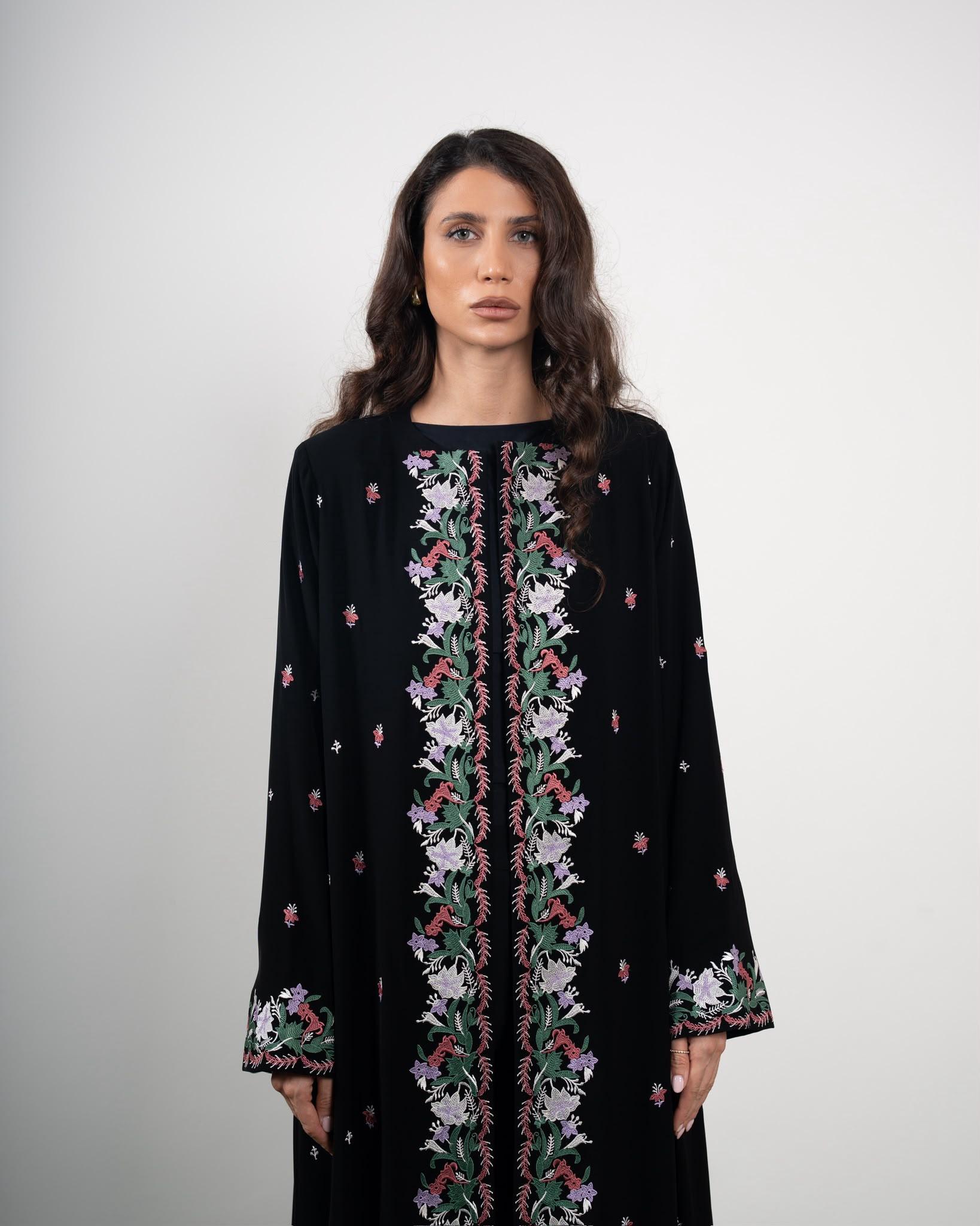Midnight Garden - Mozah design Qatar Abaya (2)