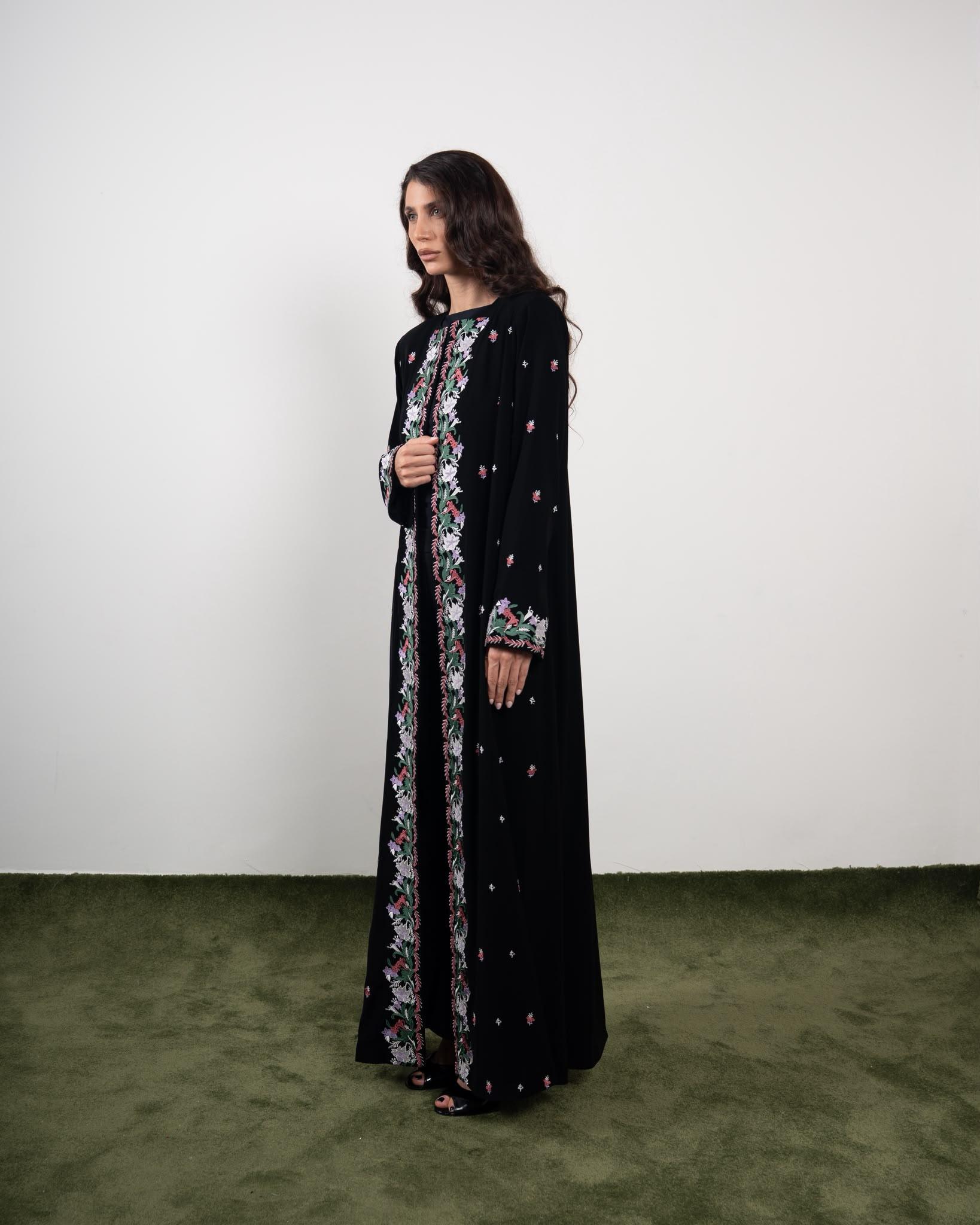 Midnight Garden - Mozah design Qatar Abaya (4)