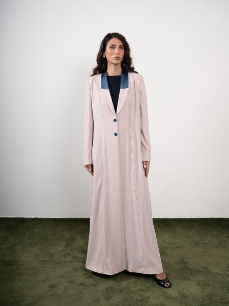 NOIR ACCENT - beige - Mozah Design Abaya -Qata