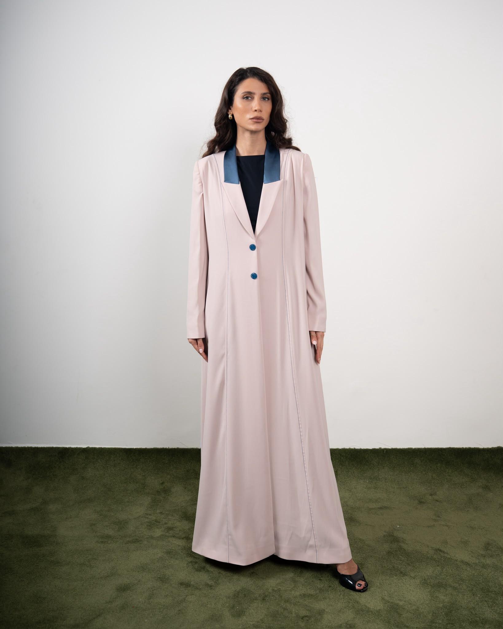 NOIR ACCENT - beige - Mozah Design Abaya -Qatar (4) NOIR ACCENT - beige - Mozah Design Abaya -Qata