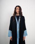 NOIR TASSEL – BABY BLUE – Mozah Design Qatar Abaya (1)