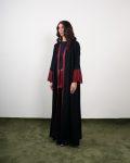 NOIR TASSEL – MAROON – Mozah Design Qatar Abaya (1)
